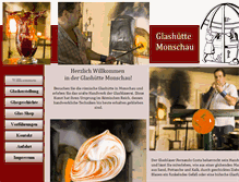 Tablet Screenshot of glashuettemonschau.com